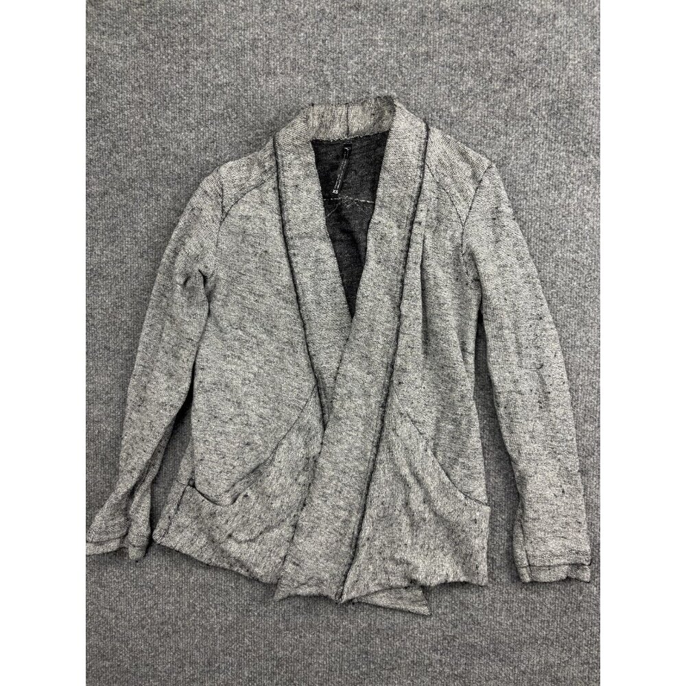 Kuhl Cardigan Sweater Womens XS Gray Open Front Knit Pockets Casual Heathered
